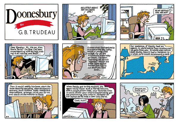 Doonesbury - Sunday August 4, 1996 Comic Strip