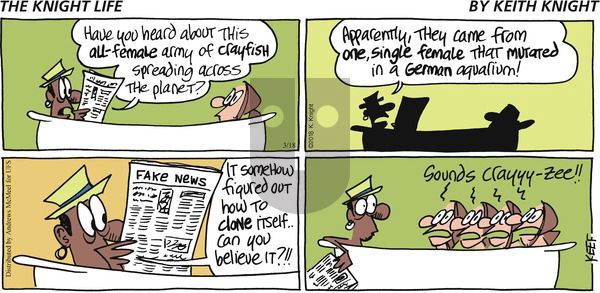 The Knight Life on Sunday March 18, 2018 Comic Strip