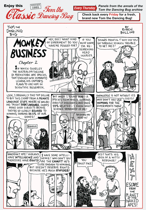 Tom the Dancing Bug on Thursday April 16, 2015 Comic Strip
