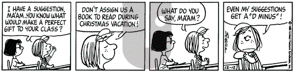 Peanuts on Friday December 12, 1980 Comic Strip
