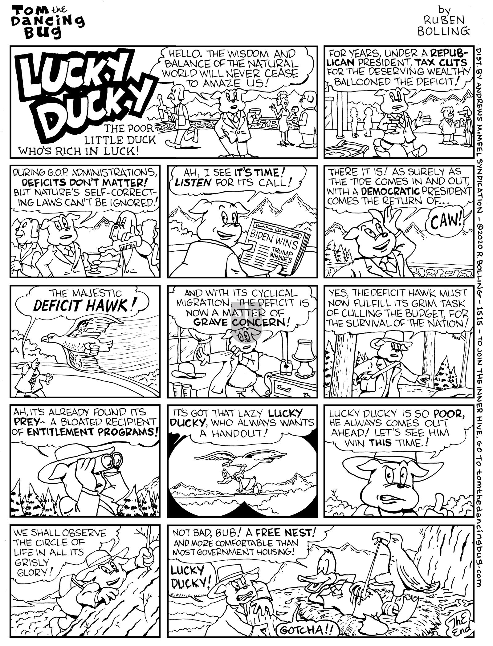 Tom the Dancing Bug - Monday November 30, 2020 Comic Strip