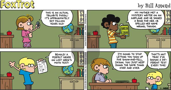 FoxTrot on Sunday May 1, 2016 Comic Strip