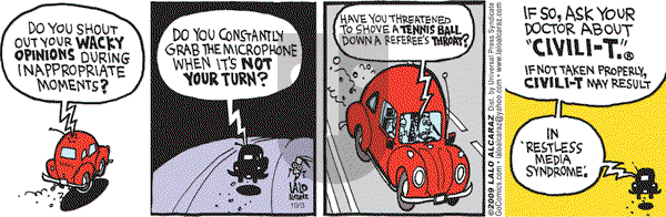 La Cucaracha on Saturday October 3, 2009 Comic Strip
