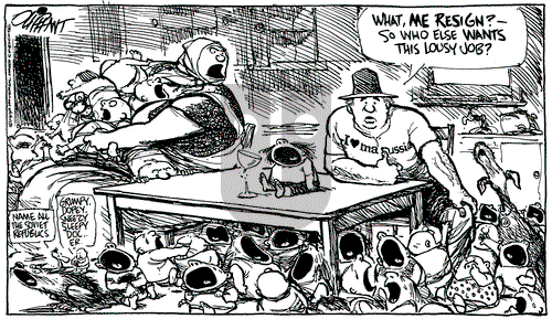 Pat Oliphant on Wednesday January 31, 1990 Comic Strip