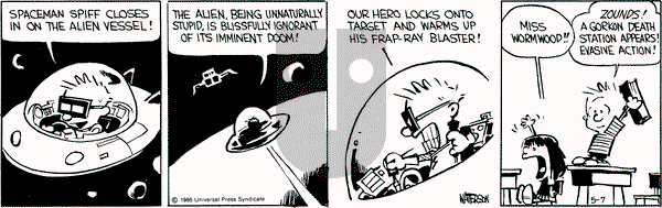 Calvin and Hobbes on Wednesday May 7, 1986 Comic Strip