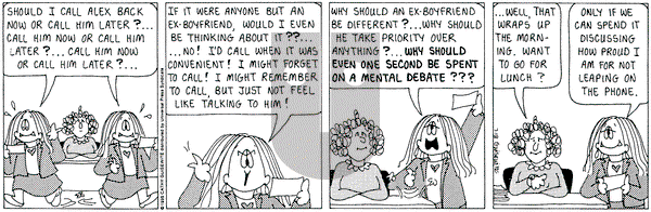 Cathy Classics on Tuesday July 18, 1995 Comic Strip