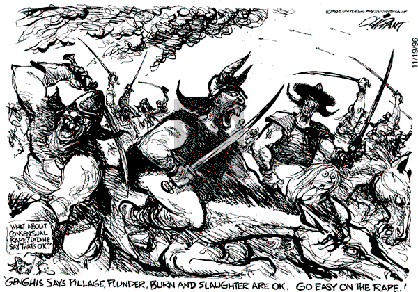 Pat Oliphant on Monday November 18, 1996 Comic Strip