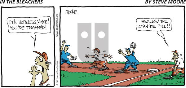 In the Bleachers on Sunday May 13, 2007 Comic Strip