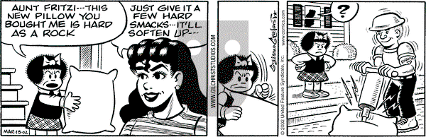 Nancy on Wednesday March 13, 2002 Comic Strip