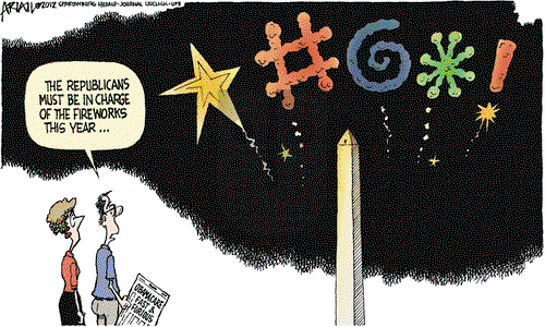 Robert Ariail - Wednesday July 4, 2012 Comic Strip