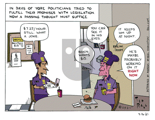 Ted Rall on Friday April 16, 2021 Comic Strip