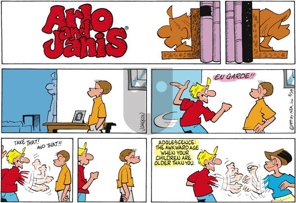 Arlo and Janis on Sunday August 29, 1999 Comic Strip