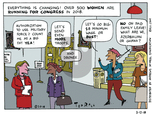 Ted Rall on Monday March 12, 2018 Comic Strip