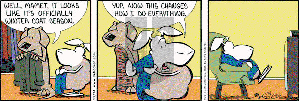 DeFlocked on Friday November 24, 2017 Comic Strip
