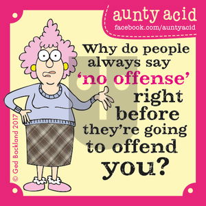 Aunty Acid on Sunday January 8, 2017 Comic Strip