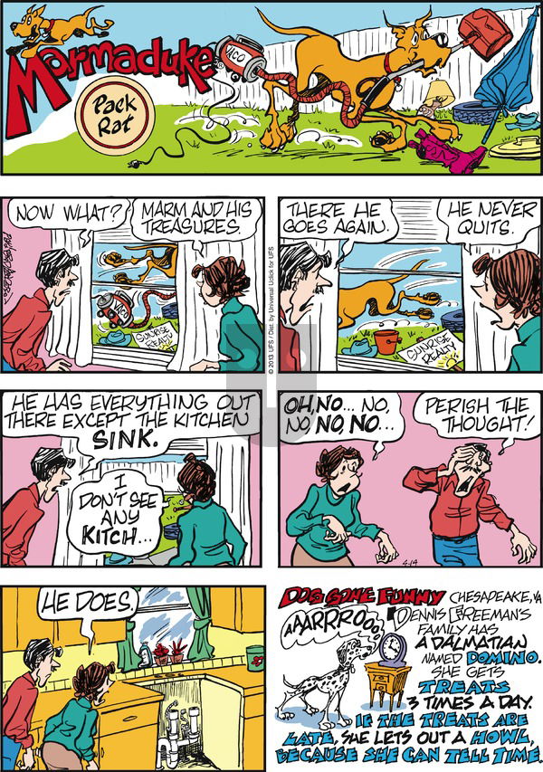 Marmaduke on Sunday April 14, 2013 Comic Strip