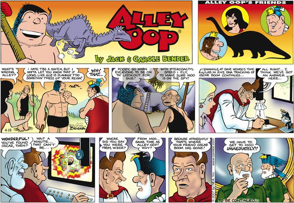 Alley Oop on Sunday April 15, 2007 Comic Strip