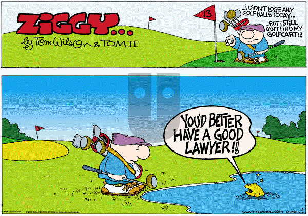 Ziggy - Sunday August 6, 2000 Comic Strip