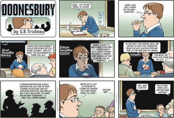 Doonesbury on Sunday January 4, 2009 Comic Strip
