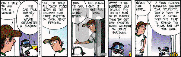 Get Fuzzy on Friday January 14, 2011 Comic Strip