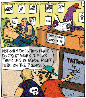 The Argyle Sweater - Wednesday October 7, 2015 Comic Strip