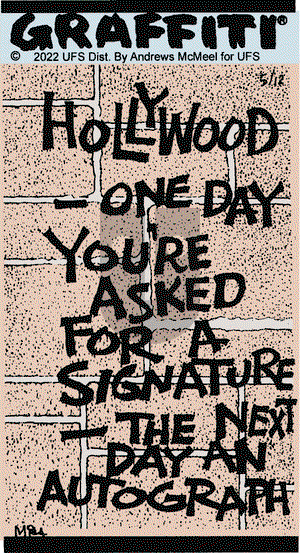 Graffiti - Thursday May 12, 2022 Comic Strip
