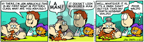 Garfield on Thursday November 22, 1990 Comic Strip
