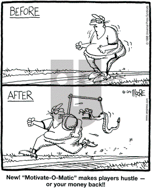 In the Bleachers on Monday November 16, 1998 Comic Strip