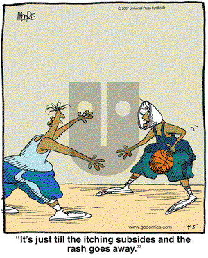 In the Bleachers on Thursday April 5, 2007 Comic Strip