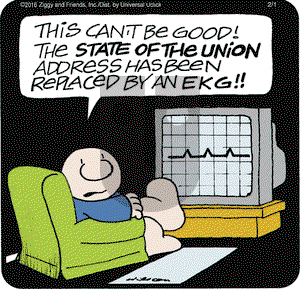 Ziggy on Monday February 1, 2016 Comic Strip