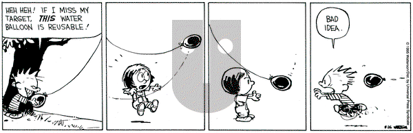 Calvin and Hobbes on Saturday August 26, 1995 Comic Strip
