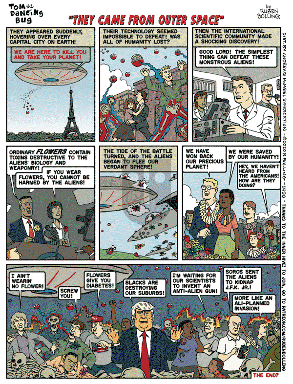 Tom the Dancing Bug - Friday July 31, 2020 Comic Strip