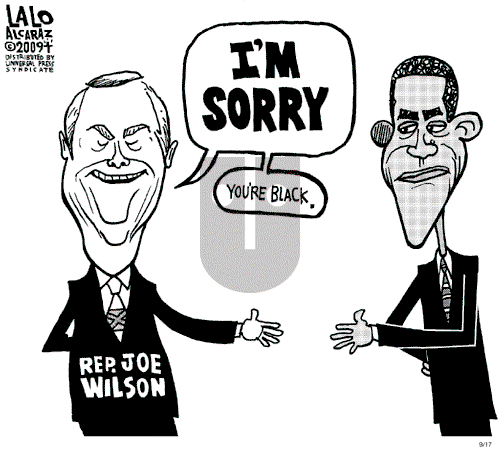 Lalo Alcaraz on Thursday September 17, 2009 Comic Strip