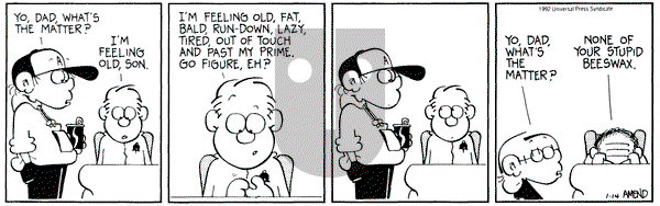FoxTrot on Tuesday January 14, 1992 Comic Strip