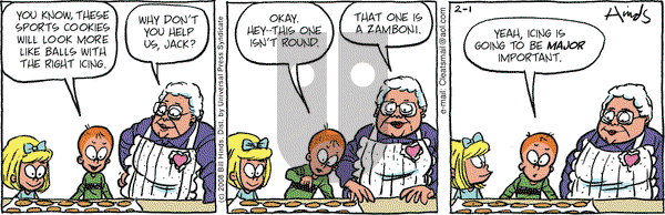 Cleats on Friday February 1, 2008 Comic Strip