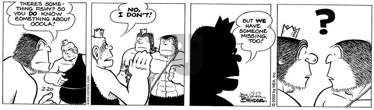 Alley Oop - Wednesday February 20, 2002 Comic Strip