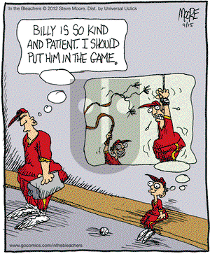In the Bleachers on Saturday September 15, 2012 Comic Strip