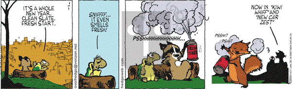 Over the Hedge on Thursday January 1, 2009 Comic Strip