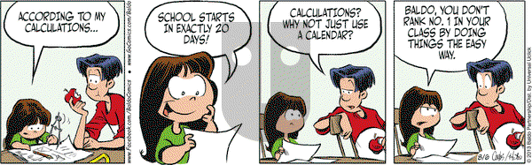 Baldo on Tuesday August 6, 2013 Comic Strip