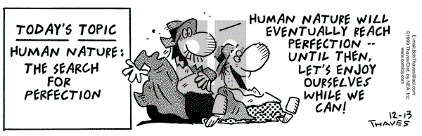 Frank and Ernest on Monday December 13, 1999 Comic Strip