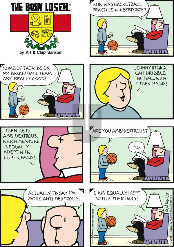 The Born Loser on Sunday February 25, 2024 Comic Strip