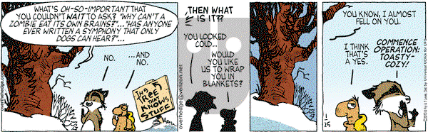 Over the Hedge on Friday January 25, 2013 Comic Strip