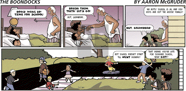The Boondocks - Sunday September 4, 2005 Comic Strip