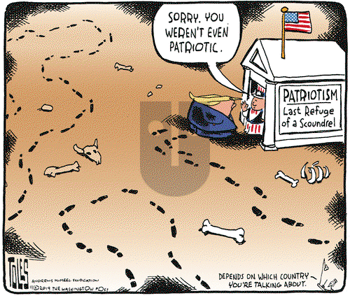 Tom Toles on Monday November 25, 2019 Comic Strip