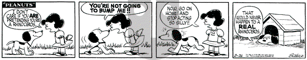 Peanuts on Saturday February 26, 1955 Comic Strip