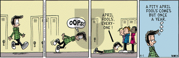 Grand Avenue on Monday April 1, 2019 Comic Strip