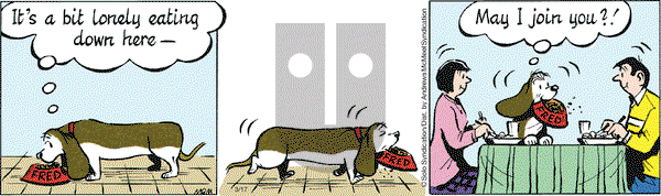 Fred Basset on Tuesday March 17, 2020 Comic Strip