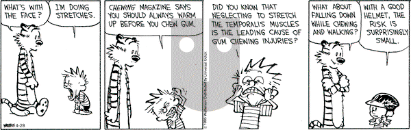 Calvin and Hobbes on Tuesday April 28, 2015 Comic Strip