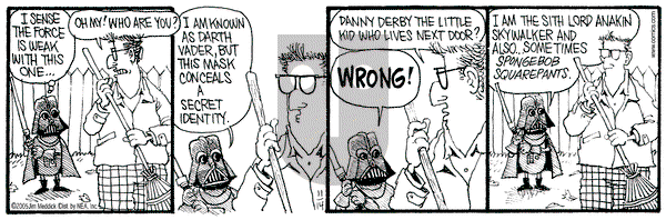 Monty on Monday November 14, 2005 Comic Strip