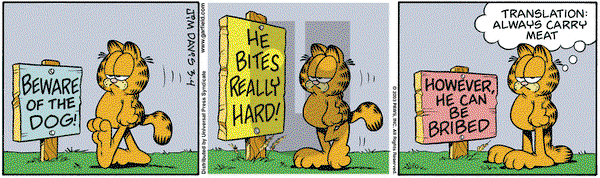 Garfield on Tuesday March 4, 2003 Comic Strip